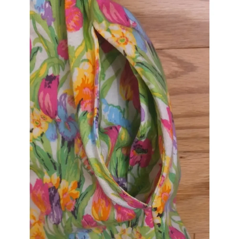 Uniqlo Studio Sanderson Floral Flutter Sleeve Shift Dress Size 11/12 EUC